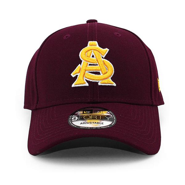 ニューエラ キャップ 9FORTY アリゾナステイト サンデビルズ NCAA THE LEAGUE ADJUSTABLE CAP BURGUNDY NEW ERA ARIZONA STATE SUN DEVILS