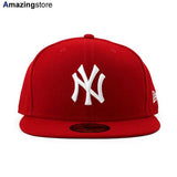 ニューエラ キャップ 59FIFTY ニューヨーク ヤンキース MLB TEAM BASIC FITTED CAP RED WHITE NEW ERA NEW YORK YANKEES