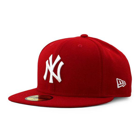 ニューエラ キャップ 59FIFTY ニューヨーク ヤンキース MLB TEAM BASIC FITTED CAP RED WHITE
