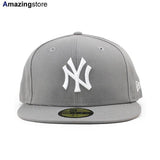 ニューエラ キャップ 59FIFTY ニューヨーク ヤンキース MLB TEAM BASIC FITTED CAP GREY NEW ERA NEW YORK YANKEES