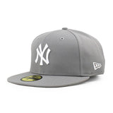 ニューエラ キャップ 59FIFTY ニューヨーク ヤンキース MLB TEAM BASIC FITTED CAP GREY NEW ERA NEW YORK YANKEES