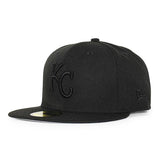 ニューエラ キャップ 59FIFTY カンザスシティ ロイヤルズ MLB TEAM BASIC FITTED CAP BLACKOUT