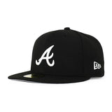 ニューエラ キャップ 59FIFTY アトランタ ブレーブス MLB TEAM BASIC FITTED CAP BLACK WHITE NEW ERA ATLANTA BRAVES
