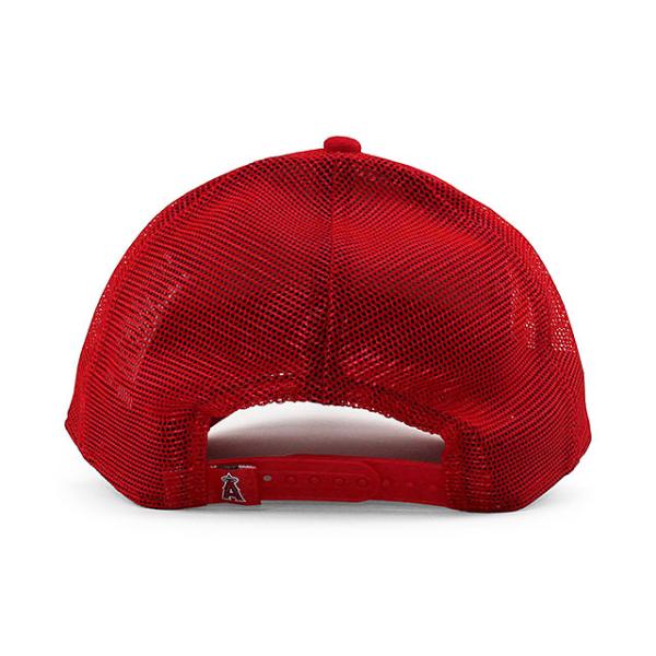 ニューエラ メッシュキャップ 9FORTY ロサンゼルス エンゼルス MLB TRUCKER MESH CAP RED