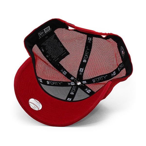 ニューエラ 9FORTY メッシュキャップ ロサンゼルス エンゼルス MLB TRUCKER MESH CAP RED NEW ERA LOS ANGELES ANGELS