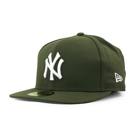 ニューエラ キャップ 59FIFTY ニューヨーク ヤンキース MLB TEAM BASIC FITTED CAP OLIVE