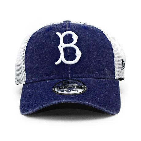 ニューエラ 9FORTY メッシュキャップ ブルックリン ドジャース MLB COOPERSTOWN WASHED TRUCKER MESH CAP BLUE NEW ERA BROOKLYN DODGERS