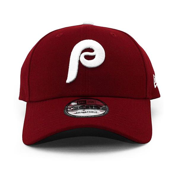 ニューエラ キャップ 9FORTY フィラデルフィア フィリーズ MLB THE LEAGUE ALTERNATE-2 ADJUSTABLE CAP MAROON NEW ERA PHILADELPHIA PHILLIES