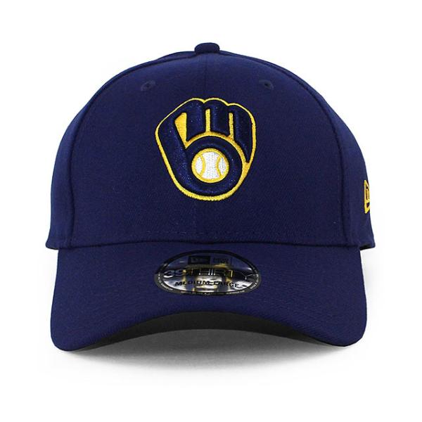 ニューエラ キャップ 39THIRTY ミルウォーキー ブルワーズ MLB TEAM CLASSIC FLEX FIT CAP NAVY NEW ERA MILWAUKEE BREWERS