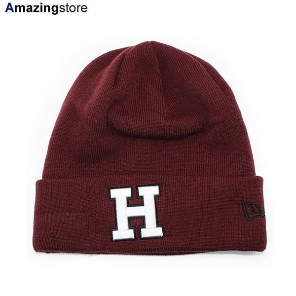 ニューエラ ニットキャップ ビーニー ハーバード クリムゾン  NCAA GALE CUFFED KNIT BEANIE CRIMSON  NEW ERA HARVARD CRIMSON