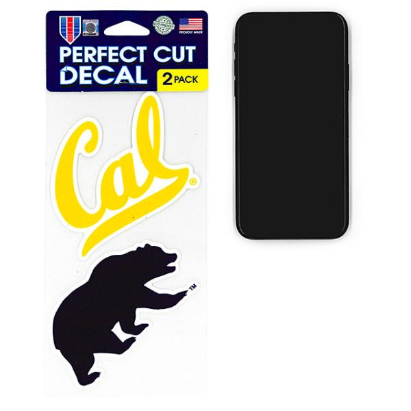 ウィンクラフト ステッカー カリフォルニア ゴールデンベアーズ  CALIFORNIA GOLDEN BEARS NCAA PERFECT CUT DECAL 2 PACK  WINCRAFT