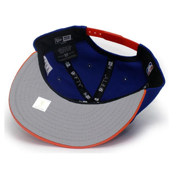 子供用 ニューエラ キャップ 9FIFTY ニューヨーク ニックス YOUTH NBA BASIC SNAPBACK CAP BLUE