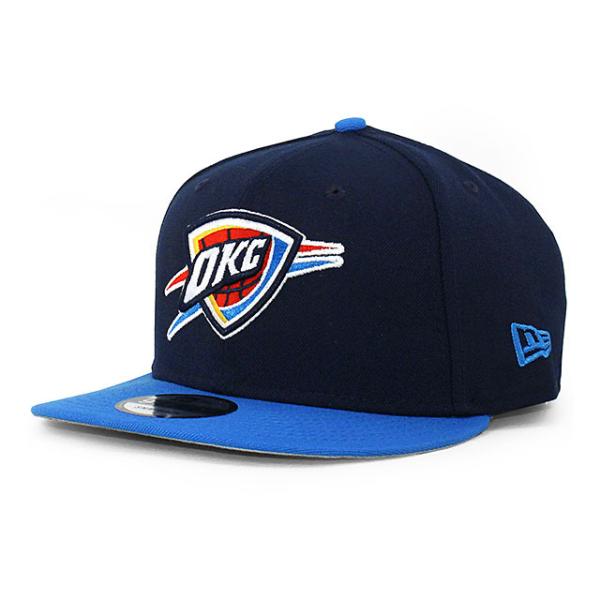 ニューエラ キャップ 9FIFTY スナップバック オクラホマシティ サンダー NBA 2T TEAM BASIC SNAPBACK CAP NAVY