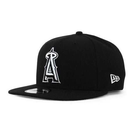 ニューエラ キャップ 9FIFTY スナップバック ロサンゼルス エンゼルス  MLB TEAM-BASIC SNAPBACK CAP BLACK-WHITE  NEW ERA LOS ANGELES ANGELS