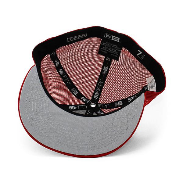 SUPREME ニューエラ キャップ 59FIFTY BOX LOGO MESH BACK FITTED CAP RED シュプリーム NEW ERA