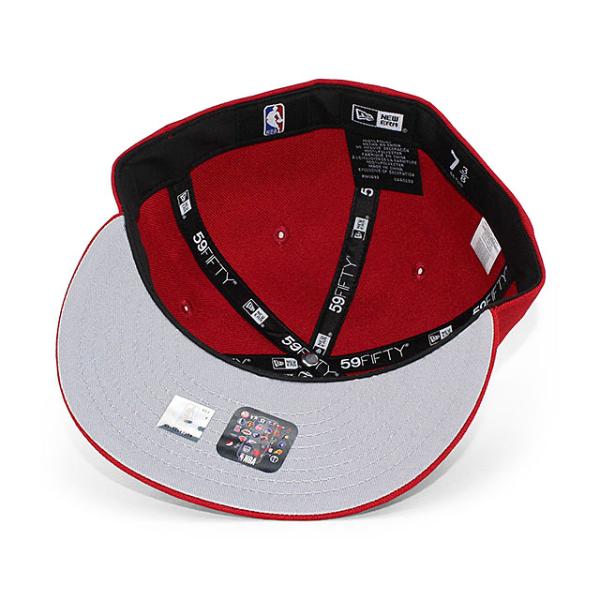 ニューエラ キャップ 59FIFTY デンバー ナゲッツ NBA TEAM BASIC GREY BOTTOM FITTED CAP PINOT RED NEW ERA DENVER NUGGETS