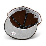 ニューエラ キャップ 59FIFTY シアトル マリナーズ MLB 20TH ANNIVERSARY GREY BOTTOM FITTED CAP BROWN