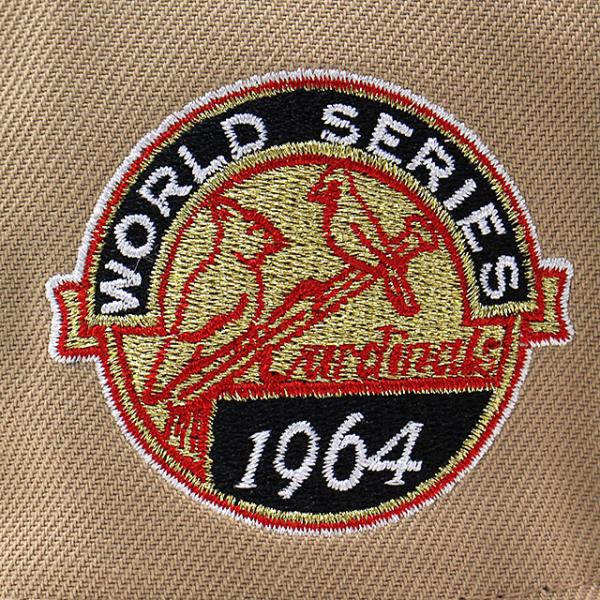 ニューエラ キャップ 59FIFTY セントルイス カージナルス MLB 1964 WORLD SERIES RED BOTTOM FITTED CAP TAN NEW ERA ST.LOUIS CARDINALS