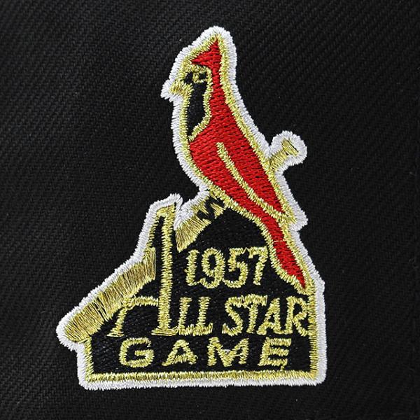 ニューエラ キャップ 59FIFTY セントルイス カージナルス MLB 1957 ALL STAR GAME KELLY GREEN BOTTOM FITTED CAP BLACK NEW ERA ST.LOUIS CARDINALS