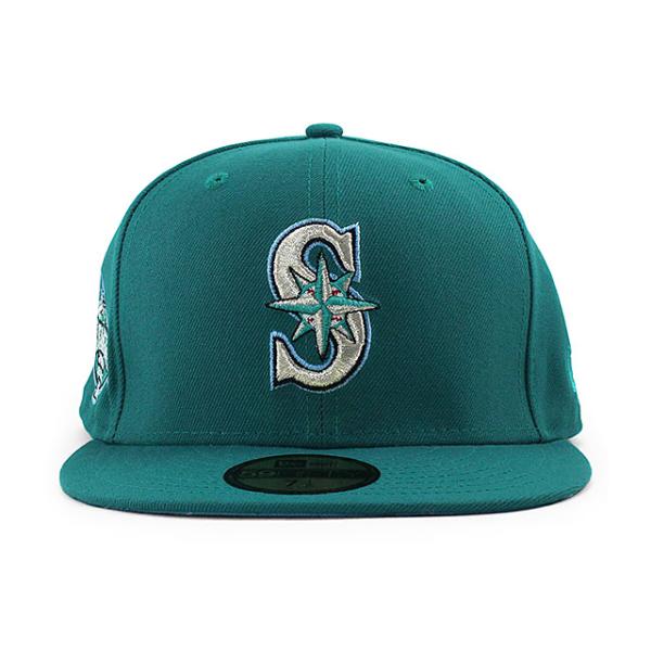 ニューエラ キャップ 59FIFTY シアトル マリナーズ MLB 2001 ALL STAR GAME GLACIER BLUE BOTTOM FITTED CAP TEAL NEW ERA SEATTLE MARINERS