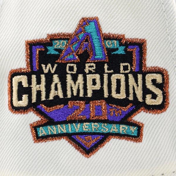 ニューエラ キャップ 9FORTY アリゾナ ダイヤモンドバックス MLB 20TH ANNIVERSARY WORLD CHAMPIONS GREY BOTTOM A-FRAME SNAPBACK CAP CREAM