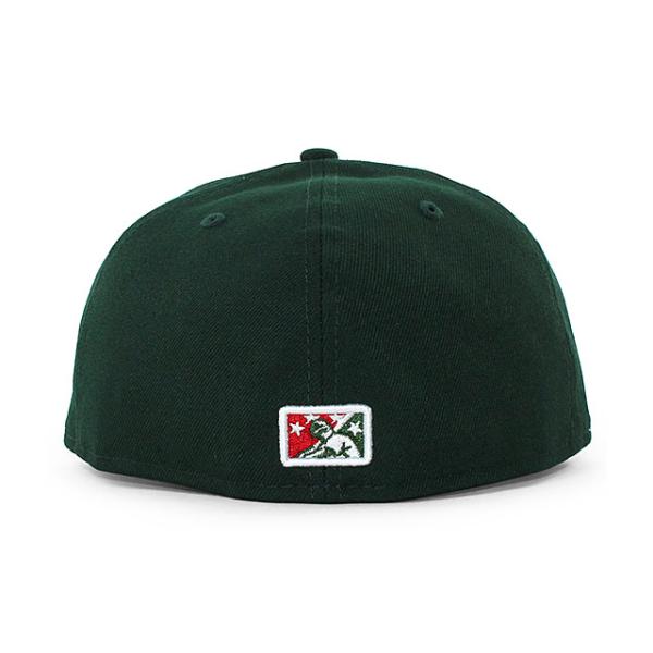 ニューエラ キャップ 59FIFTY バッファロー バイソンズ  MiLB TEAM-BASIC RED BOTTOM FITTED CAP DK GREEN NEW ERA BUFFALO BISONS