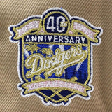 ニューエラ キャップ 59FIFTY ロサンゼルス ドジャース MLB 40TH ANNIVERSARY PINK BOTTOM FITTED CAP BEIGE