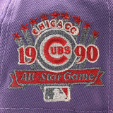 ニューエラ キャップ 59FIFTY シカゴ カブス MLB 1990 ALL STAR GAME LAVA RED BOTTOM FITTED CAP LAVENDER NEW ERA CHICAGO CUBS