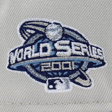 ニューエラ キャップ 59FIFTY アリゾナ ダイヤモンドバックス  MLB 2001 WORLD SERIES RED BOTTOM FITTED CAP STONE-LT BLUE  NEW ERA ARIZONA DIAMONDBACKS