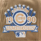 ニューエラ キャップ 59FIFTY シカゴ カブス MLB 1990 ALL STAR GAME PEACH BOTTOM FITTED CAP SAND