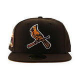 ニューエラ キャップ 59FIFTY セントルイス カージナルス MLB BUSCH STADIUM MANGO BOTTOM FITTED CAP BROWN NEW ERA ST.LOUIS CARDINALS