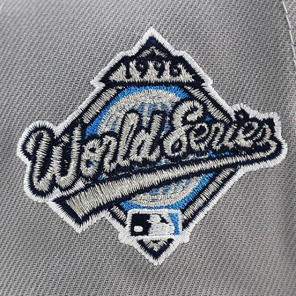 ニューエラ キャップ 9FORTY ニューヨーク ヤンキース MLB 1996 WORLD SERIES LIGHT BLUE BOTTOM A-FRAME SNAPBACK CAP GREY