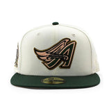 ニューエラ キャップ 59FIFTY アナハイム エンゼルス MLB 50TH ANNIVERSARY PEACH BOTTOM FITTED CAP CREAM