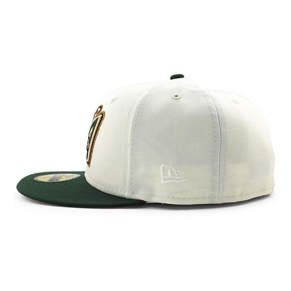 ニューエラ キャップ 59FIFTY アナハイム エンゼルス MLB 50TH ANNIVERSARY PEACH BOTTOM FITTED CAP CREAM