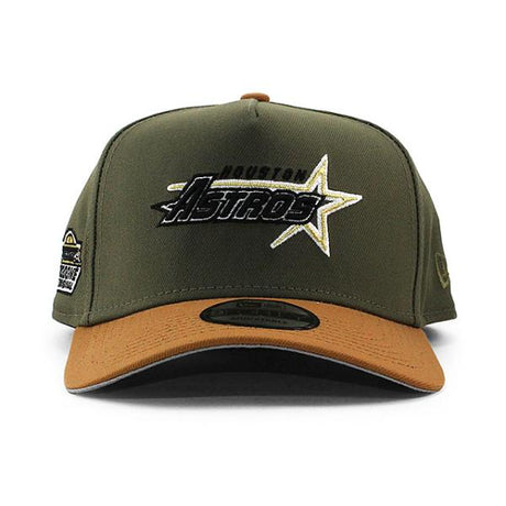 ニューエラ キャップ 9FORTY ヒューストン アストロズ MLB ASTRODOME GREY BOTTOM A-FRAME SNAPBACK CAP OLIVE NEW ERA HOUSTON ASTROS