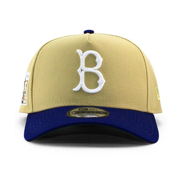 ニューエラ キャップ 9FORTY ブルックリン ドジャース MLB JACKIE ROBINSON 75 YEARS KELLY GREEN BOTTOM A-FRAME SNAPBACK CAP BEIGE NEW ERA BROOKLYN DODGERS