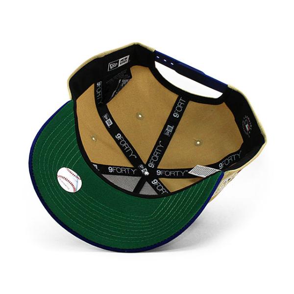 ニューエラ キャップ 9FORTY ブルックリン ドジャース MLB JACKIE ROBINSON 75 YEARS KELLY BOTTOM A-FRAME SNAPBACK CAP BEIGE