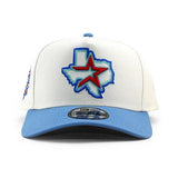 ニューエラ キャップ 9FORTY ヒューストン アストロズ MLB 45TH ANNIVERSARY GREY BOTTOM A-FRAME SNAPBACK CAP CREAM
