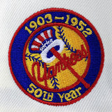 ニューエラ キャップ 9FORTY ニューヨーク ヤンキース MLB 50TH YEAR GREY BOTTOM A-FRAME SNAPBACK CAP CREAM