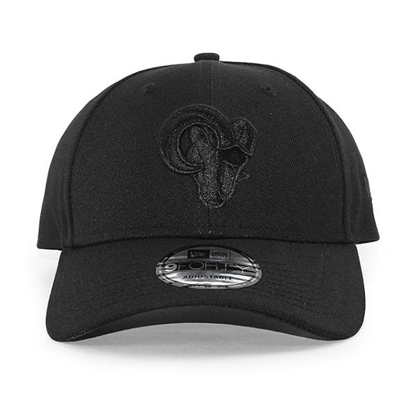 EU AU限定モデル ニューエラ キャップ 9FORTY ロサンゼルス ラムズ  NFL SNAPBACK CAP BLACKOUT  NEW ERA LOS ANGELES RAMS