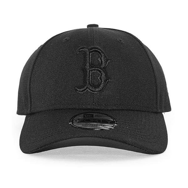 EU AU限定モデル ニューエラ キャップ 9FORTY ボストン レッドソックス  MLB SNAPBACK CAP BLACKOUT  NEW ERA BOSTON RED SOX