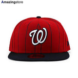 ニューエラ キャップ 9FIFTY ワシントン ナショナルズ MLB VINTAGE STRIPE SNAPBACK CAP RED NAVY NEW ERA WASHINGTON NATIONALS