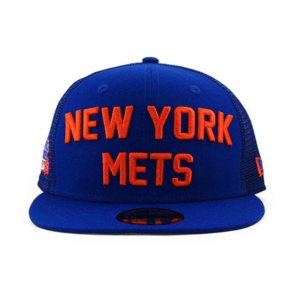 ニューエラ キャップ 9FIFTY ニューヨーク メッツ MLB 1986 WORLD SERIES TRUCKER MESH CAP ROYAL BLUE NEW ERA NEW YORK METS