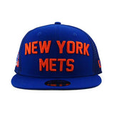 ニューエラ メッシュキャップ 9FIFTY ニューヨーク メッツ MLB 1986 WORLD SERIES TRUCKER MESH CAP BLUE