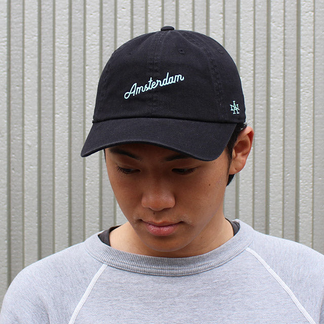 アメリカンニードル キャップ アムステルダム BALLPARK BOARD SHORTS STRAPBACK CAP BLACK