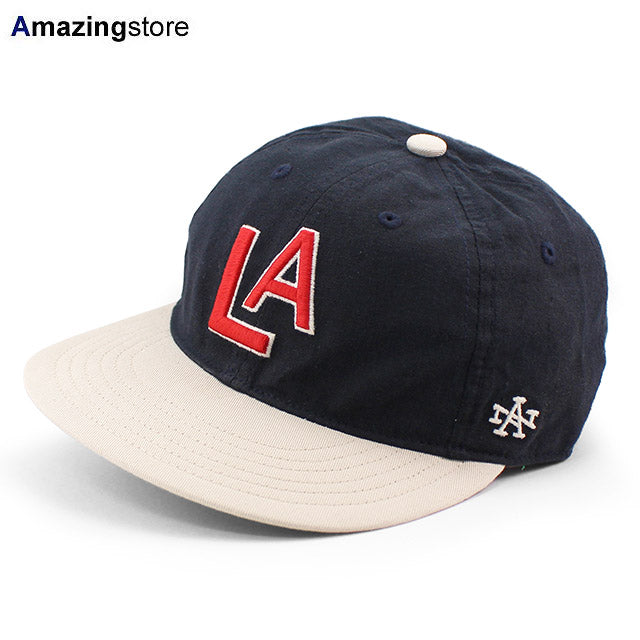 アメリカンニードル キャップ ロサンゼルス エンゼルス LINE OUT STRAPBACK CAP NAVY-NATURAL
