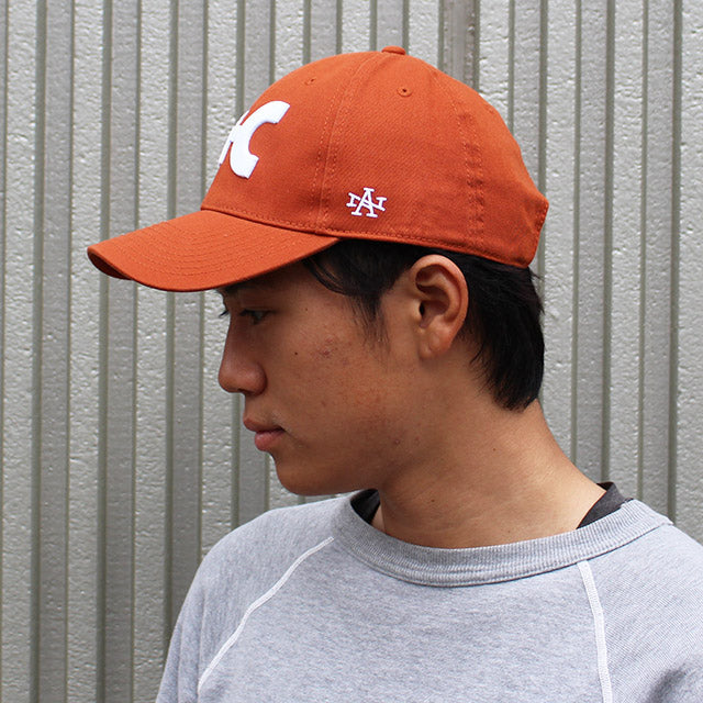 アメリカンニードル キャップ HI-C BALLPARK STRAPBACK CAP DEEP ORANGE