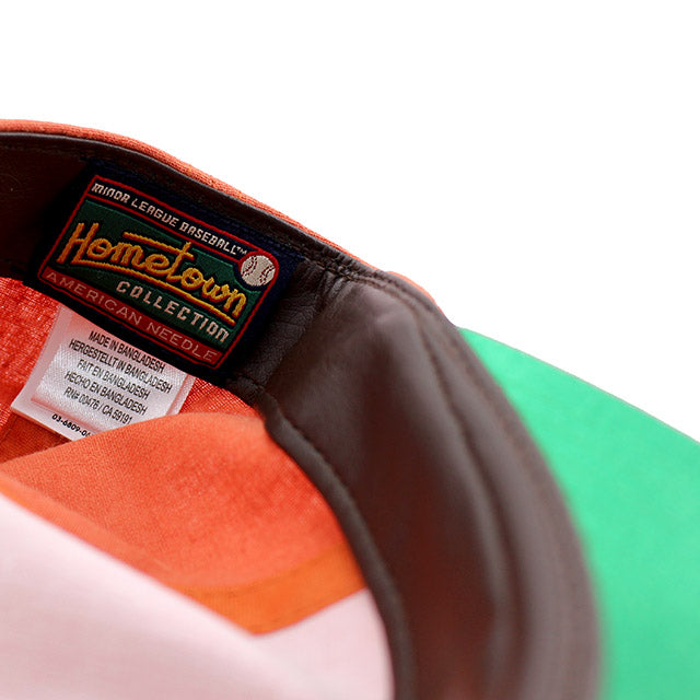 アメリカンニードル キャップ サンフランシスコ シールズ LINE OUT STRAPBACK CAP ORANGE-GREY