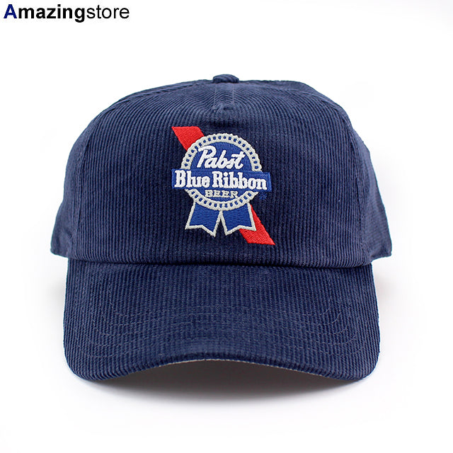 アメリカンニードル パブストブルーリボンビール スナップバック PABST BLUE RIBBON ROSCOE CORDUROY SNAPBACK CAP NAVY