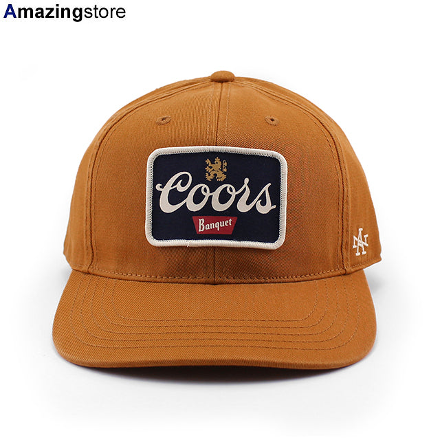 アメリカンニードル キャップ クアーズ HEPCAT STRAPBACK CAP LIGHT BROWN